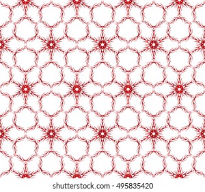 New Year seamless vector image. Greeting Cards. red gradient