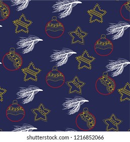 new year seamless vector  pattern