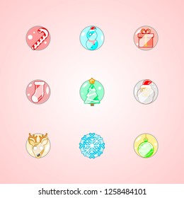 New Year Set Icon