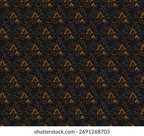 New year, Simple , classy outline and Stylish minimal holiday pattern for new year and creative festive designs