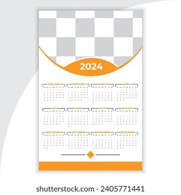 New Year Simple And Creative Calendar Design.