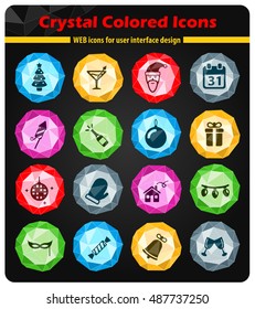 New year simply symbols for web icons