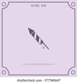 New year slapstick Vector Icon.