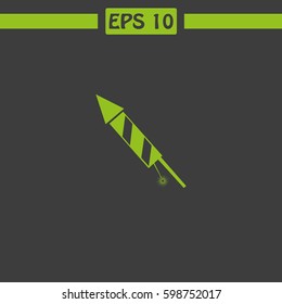 New year slapstick Vector Icon.