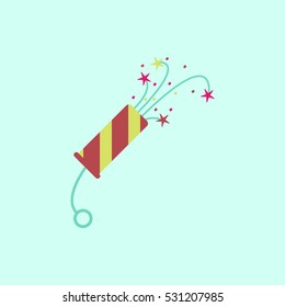 new year slapstick Vector illustration Christmas slapstick