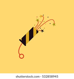 new year slapstick Vector illustration Christmas slapstick