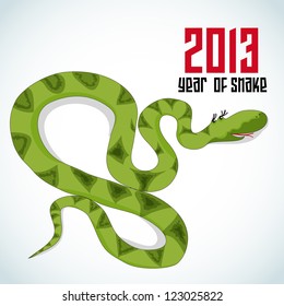 new year snake card