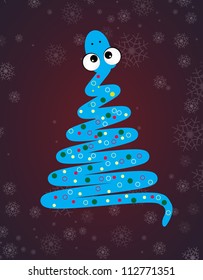 new year snake gift card tree