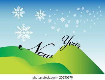 new year snow