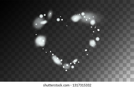 New Year Snow background. Christmas Magic Illustration. Realistic Falling Snow Background. Fantasy  Snowstorm Illustration Design.