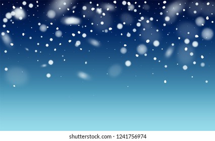 New Year Snow background. Happy Winter Holiday Illustration Template. 2019 Celebration Background. Fantasy  Snowstorm Illustration Design.