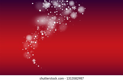 New Year Snow background. Winter Holiday Illustration. Isolated Snowflakes Background. Fantasy  Snowstorm Illustration Design.