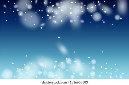 New Year Snow background. Winter Holiday Illustration. 2019 Celebration Background. Magic Blizzard Illustration Design.