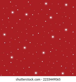 New year snow pattern background red and white 