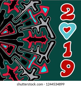 New year  snowflake