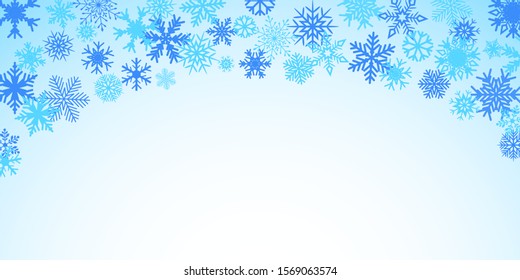 New Year Snowflake Background Decoration - Vector