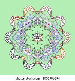 New year snowflake. Cute abstract snowflake vector design. Flat snow doodle icons, snow flakes silhouette in neutral, white and gray colors for christmas banner, cards.