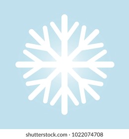 New year snowflake winter Icon (Vector) ,Snowflake vector in paper art for happy christmas and new year. vector illustration.Use for background.