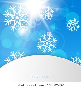 New Year snowflakes background 