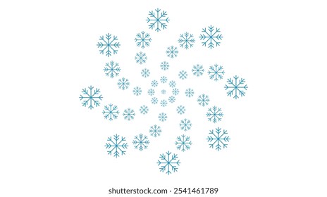 New Year snowflakes. vector christmas snowflakes
