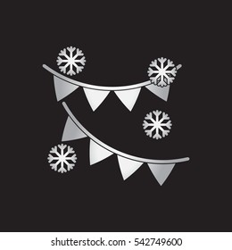new year snowflakes Vector illustration Christmas decorations with snowflake