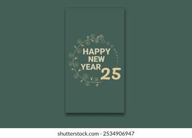 new year social media story template