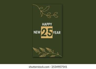 new year social media story template 