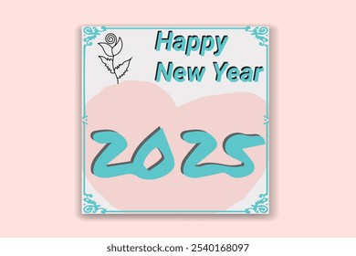 new year social media template