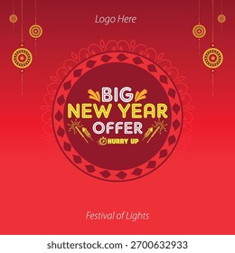 Oferta especial de Nuevo año Vector Antecedentes