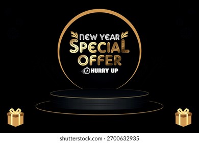 Oferta especial de Nuevo año Vector Antecedentes