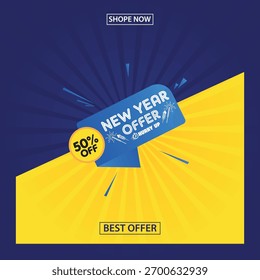 Oferta especial de Nuevo año Vector Antecedentes