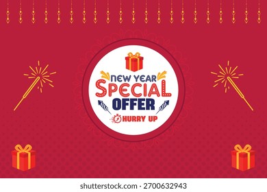 Oferta especial de Nuevo año Vector Antecedentes