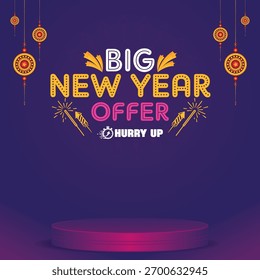 Oferta especial de Nuevo año Vector Antecedentes