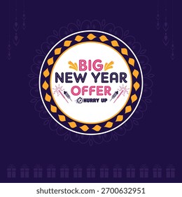 Oferta especial de Nuevo año Vector Antecedentes