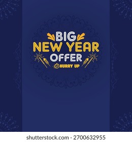 Oferta especial de Nuevo año Vector Antecedentes
