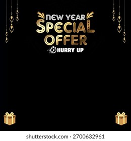 Oferta especial de Nuevo año Vector Antecedentes