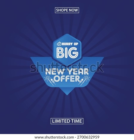 New Year Special Offer Vector Background