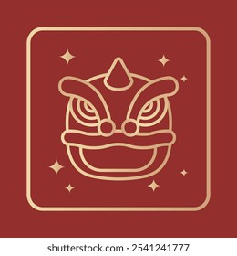 New Year and Spring Festival Elements - Lion Dance