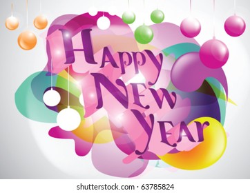 New year stock vector card