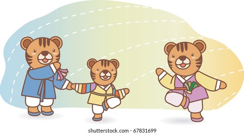 New Year Story of Animal Characters