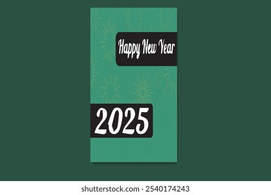 new year story template design  