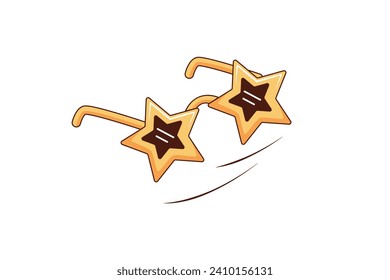 New Year Sunglasses Sticker Design