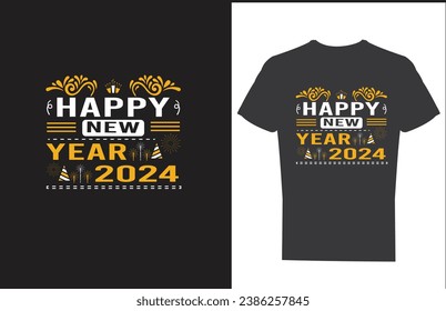 NEW YEAR T SHIRT DESIGN AND VECTOR