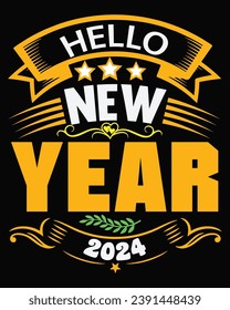 new year t shirt design, 2024, 