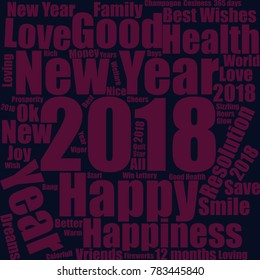 new year text background