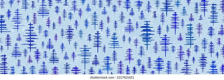 New Year theme, abstract trees. Vector background, banner.