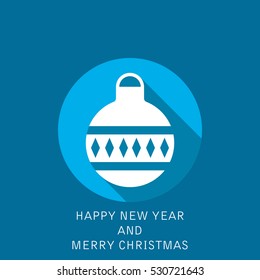 New Year Toy Ball Vector icon