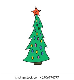 Árbol de año nuevo para celebración