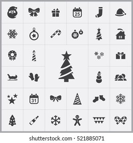 new year tree icon. christmas, new year icons universal set for web and mobile