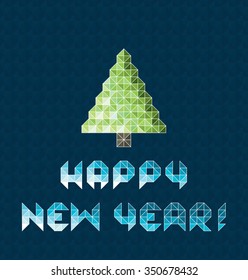 New year tree illustration